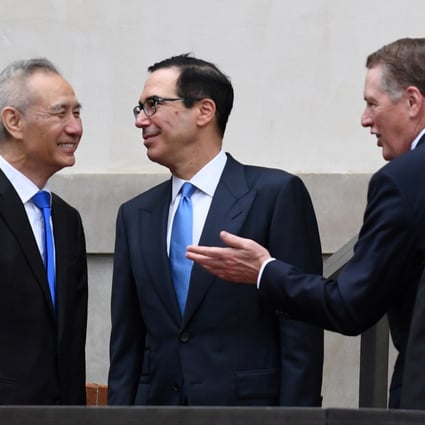 Vice-Premier Liu He will lead the Chinese delegation in Washington for talks with US Treasury Secretary Steven Mnuchin and US trade representative Robert Lighthizer. Photo: Reuters