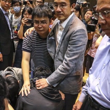 A Chinese University forum was an emotional event for students on Thursday. Photo: K.Y. Cheng
