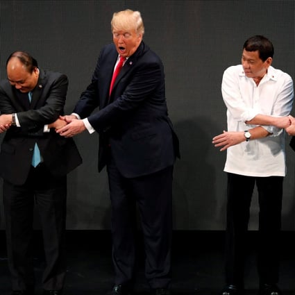 Donald Trump at an Asean summit in 2017. The report warned that the White House approach to Southeast Asia risked backfiring. Photo: Reuters