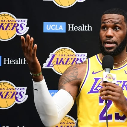 Los Angeles Lakers forward LeBron James during their NBA China Games trip to Shanghai and Shenzhen. Photo: AFP