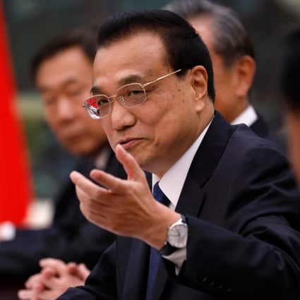 Chinese premier Li Keqiang’s address to local authorities on Monday was the first time the government has hinted that its full-year targets are at risk of being missed. Photo: AFP