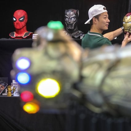 Business was brisk in Marvel merchandise but the outlook was grim for electronics manufacturers from mainland China at the Hong Kong Convention and Exhibition Centre in Wan Chai this week. Photo: May Tse