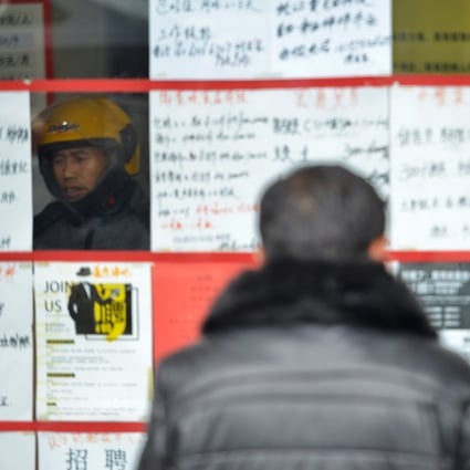 Beijing’s official job statistics are often met with scrutiny from independent analysts who question if they underestimate the true unemployment situation. Photo: Reuters