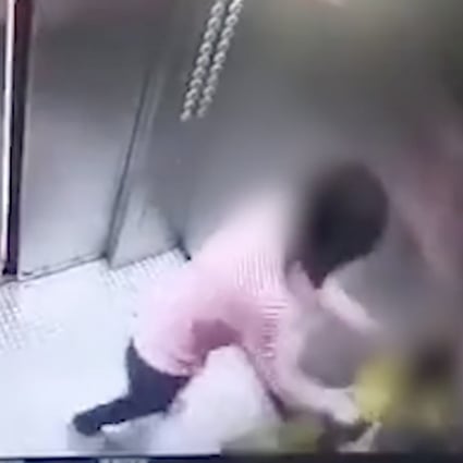 Chinese Police Investigate After Video Shows Mother Beating Her Son In Lift South China Morning Post