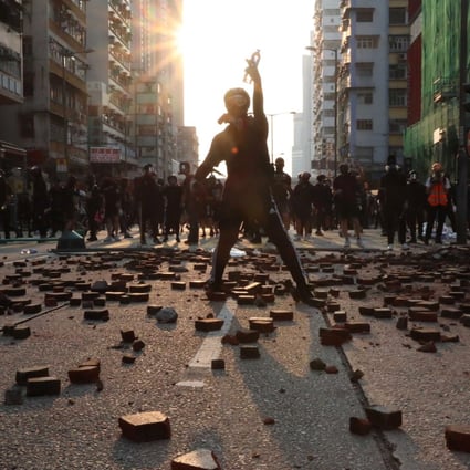Anti-government protesters in Mong Kok. Hong Kong has been rocked by 22 consecutive weekends of protests with no end in sight. Photo: Felix Wong
