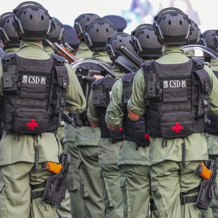Members of the Correctional Services Department’s Regional Response Team would make up the bulk of the new unit protecting key sites in Hong Kong, the Post has been told. Photo: Felix Wong