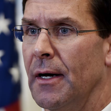This will be Mark Esper’s second visit to the region since August. Photo: AFP