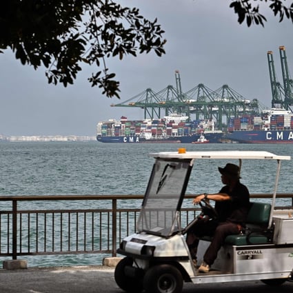 US-China trade war continues to dampen Singapore’s exports, after the eight successive month of decline. Photo: AFP