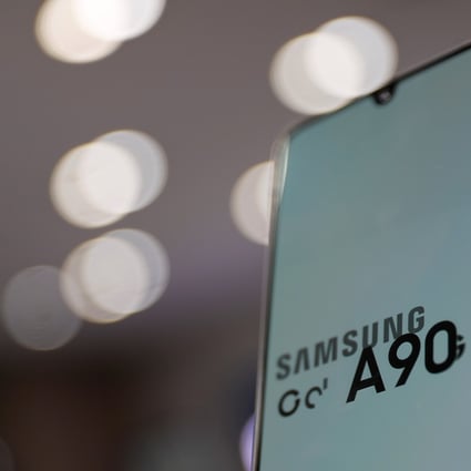 Samsung Electronic's Galaxy A90 on display at a Samsung store in Seoul, South Korea. Photo: Reuters
