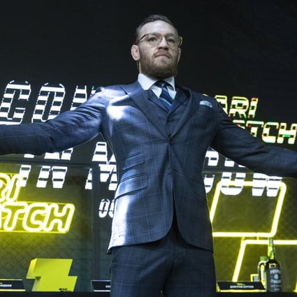 Conor McGregor during a news conference in Moscow, Russia in October. Photo: AP