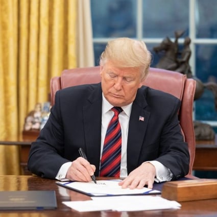The fate of the Hong Kong Human Rights and Democracy Act will soon rest with US President Donald Trump. Photo: White House via AP