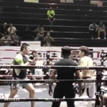 Xu Xiaodong fighting Yuichiro Nagashima in Bangkok, Thailand. Photos: YouTube/Fight Commentary Breakdowns