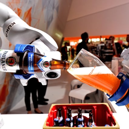 The German government announced closer scrutiny of acquisitions by non-EU firms in 2017, which was made in response to the 2016 takeover of industrial robotics firm Kuka by Chinese firm Midea. Photo: Reuters