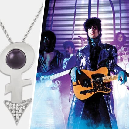 Five pieces of jewellery owned by Prince – including two bespoke ‘love symbol’ pendants worn onstage – are now on sale at New Orleans’ M.S. Rau Antiques. Prince. Photo: Instagram/handout