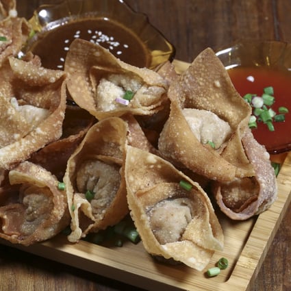 Susan Jung’s fried wontons with sweet and sour sauce. Photography: Jonathan Wong. Styling: Nellie Ming Lee