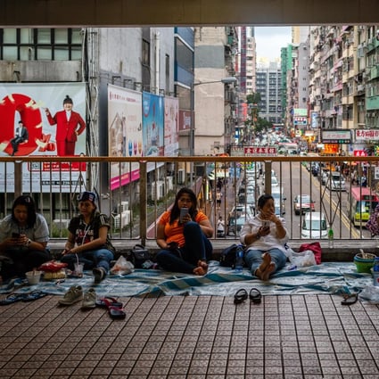 There are some 165,000 Indonesian domestic workers in Hong Kong. Photo: Bloomberg