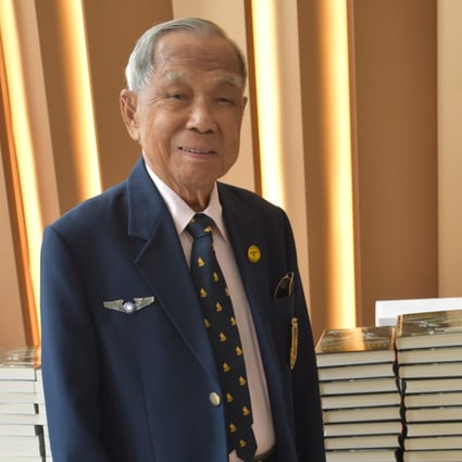 Retired pilot and war veteran Ho Weng Toh, 99, at the launch of his memoir. Photo: Handout