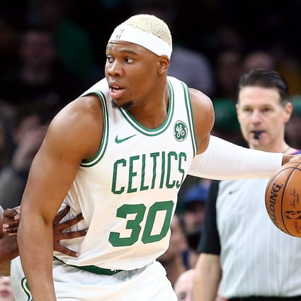 Former Boston Celtics man Guerschon Yabusele was fined by sports officials in China for ‘disrespecting’ the Chinese flag during the national anthem. Photo: Adam Glanzman/Getty Images