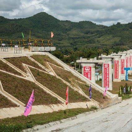 The piers for the Luang Prabang railway bridge, a section of the China-Laos Railway. Photo: Bloomberg