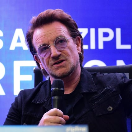 U2 frontman Bono says he ‘probably would have been a journalist’ if he were not a singer. Photo: AFP