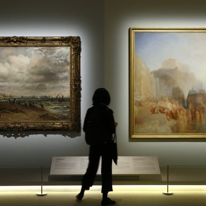 Works by British artists John Constable and J.M.W. Turner are on show at the recently reopened Hong Kong Museum of Art as part of the ‘A Sense of Place: From Turner to Hockney’ exhibition. Photo: Jonathan Wong