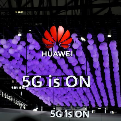 A Huawei logo and a 5G sign are pictured at Mobile World Congress (MWC) in Shanghai, China June 28, 2019. Photo: Reuters
