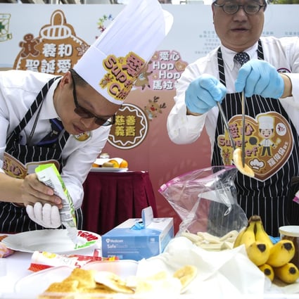 Hong Kong Sanatorium & Hospital’s staff show off their culinary skills at the hospital premises in Happy Valley. Photo: Winson Wong