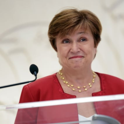 IMF managing director Kristalina Georgieva says the US-China trade deal is a positive step for the economies of both countries. Photo: AFP