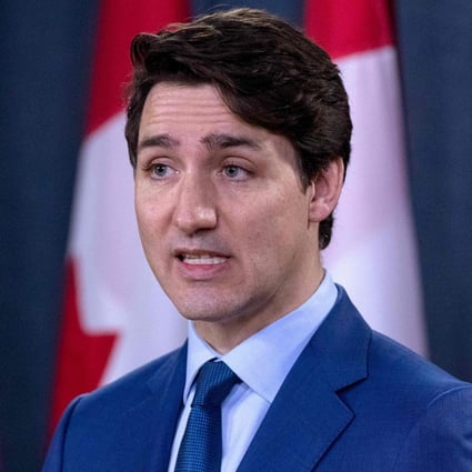 Canadian Prime Minister Justin Trudeau speaks to the media in Ottawa in March. Photo: AFP