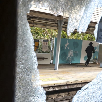 During unrest in November at University station, glass was shattered, communication facilities were destroyed and equipment was taken from the control room. Photo: Felix Wong