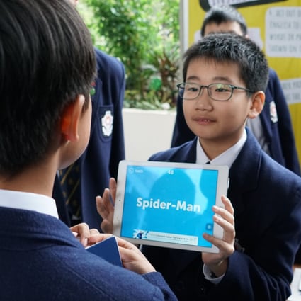 Students participate in English Fun Day at St Paul’s College in Hong Kong in March. Photo: Handout
