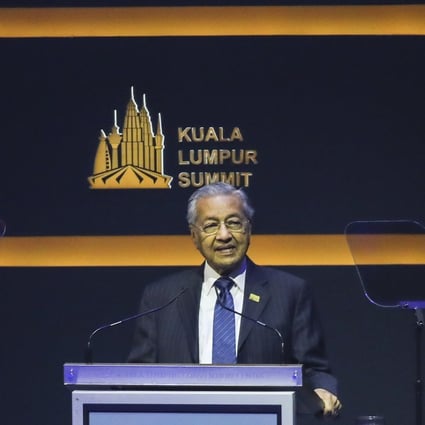 Malaysian Prime Minister Mahathir Mohamad speaks at the KL Summit 2019. Photo: EPA-EFE