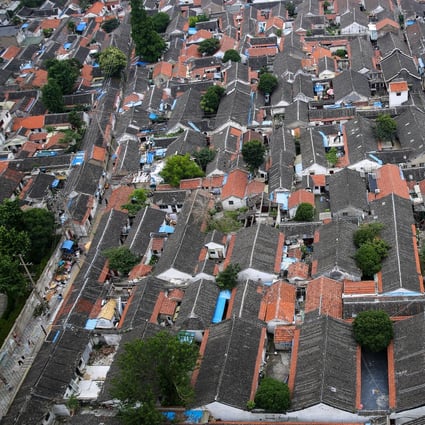 Aerial view of a housing estate in Nantong South Street, China. Photo: Shutterstock