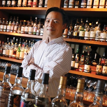 Aaron Chan at his Club Qing Whisky Bar in Lan Kwai Fong, Central. Photo: Nora Tam/Club Qing