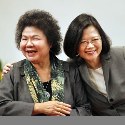 DPP secretary general Chen Chu (left) and Taiwanese President Tsai Ing-wen have both been faced personal abuse and jibes. Photo: AP