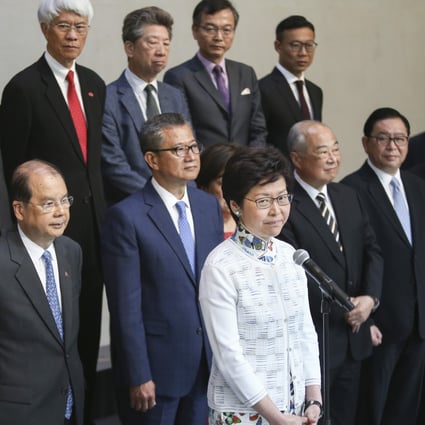 Constitutionally, the Executive Council is the city’s highest decision-making body. The extradition bill was endorsed by Exco before being put to the legislature. Politically, it is difficult for members to distance themselves from the fallout. Photo: Sam Tsang