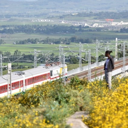 Africa's first modern electrified railway, the Ethiopia-Djibouti railway built by Chinese firms, opened in 2016. Photo: Xinhua