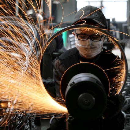 The Caixin manufacturing purchasing managers’ index (PMI), which polls small private sector factory owners in China, fell for the first time in five months to 51.5 in December from 51.8 in November, according to data released on Thursday. Photo: Reuters