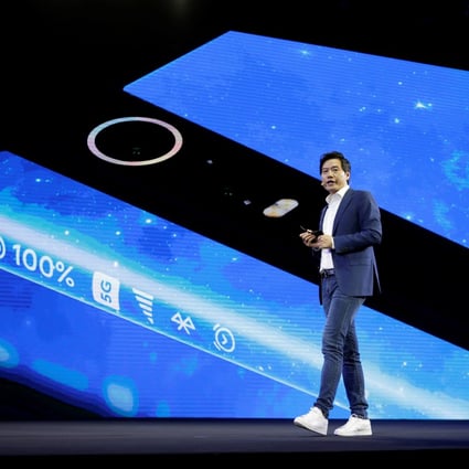 Xiaomi founder and CEO Lei Jun at the launch of the Mi MIX Alpha 5G concept smartphone in Beijing, September 24, 2019. Photo: Reuters