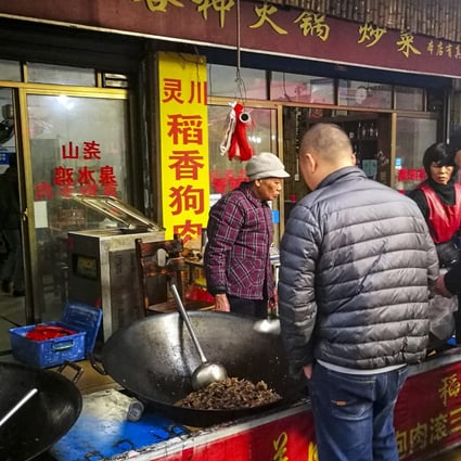In Guilin, China's dog meat-eating heartland, the country's pork crisis, sparked by African swine fever, has led to rising dog and cat meat sales at market stalls. Photo: He Huifeng