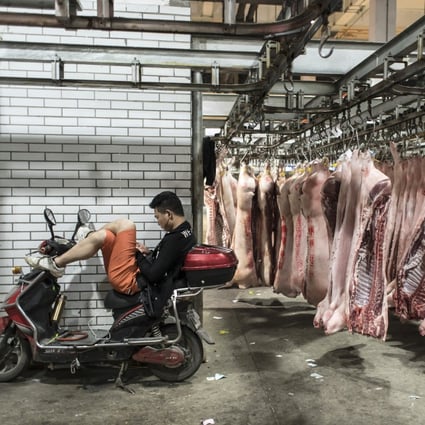 China’s consumer price inflation (CPI) rose to a near eight-year high of 4.5 per cent in November, as pork prices doubled due to an outbreak of African swine fever. Photo: Bloomberg