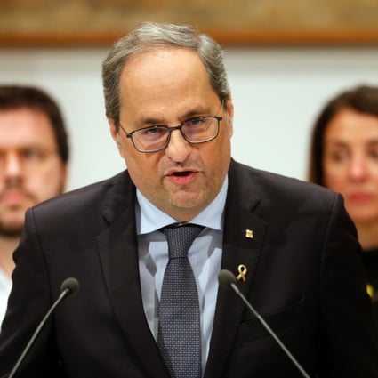 Catalan regional president Quim Torra. Photo: Handout via AFP