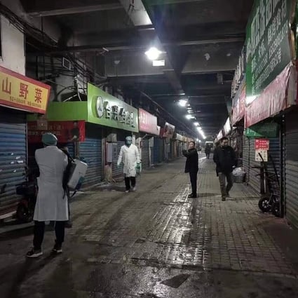 The Wuhan seafood market, which is at the centre of the pneumonia outbreak, has been closed since Wednesday. Photo: Handout