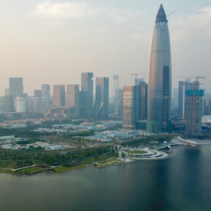 Shenzhen’s gross domestic product (GDP) was estimated to reach over 2.6 trillion yuan (US$374 billion) in 2019, which would meet the growth target set by the central government. Photo: Xinhua