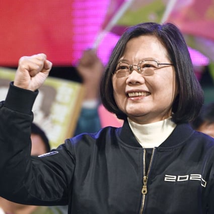 Taiwan’s President Tsai Ing-wen is seeking a second four-year term. Photo: Kyodo