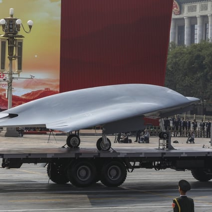 China shows off its GJ-11 stealth combat drone at the National Day parade in Beijing in October. Photo: Simon Song