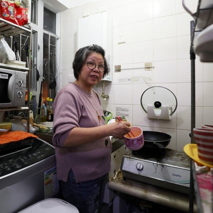 Wong Suet-ying, 70, should be enjoying retirement but finds herself in a daily struggle to make ends meet, like hundreds of thousands of her fellow Hongkongers. Photo: Xiaomei Chen