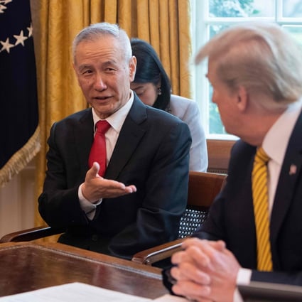 China’s chief negotiator Liu He and Donald Trump are expected to sign the agreement this week. Photo: AFP