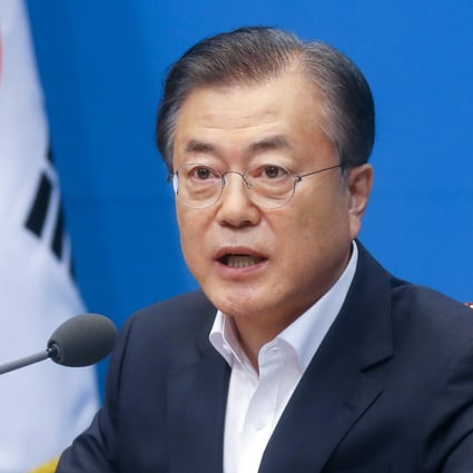 South Korean President Moon Jae-in’s government has been accused of sidelining human rights in his quest to forge positive relations with North Korea. Photo: EPA-EFE