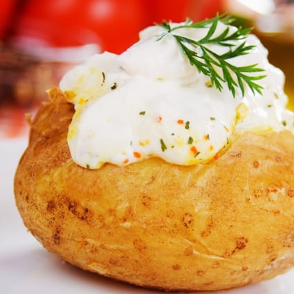 baked potato and sour creamrusset
